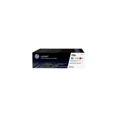 Hp 128A Toner, Cyan, Magenta, Yellow 3 Pack, CF371AM (package 3 each)